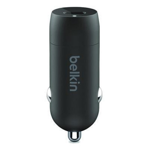 Belkin BOOST CHARGE USB-PD Car Charger + Lightning to USB-C Cable, 20 W, USB-C, Black (CCA003BT04BK)