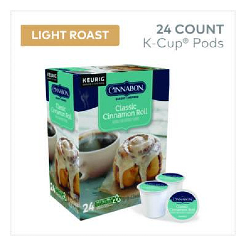 Cinnabon Classic Cinnamon Roll Coffee K-Cups, 96/Carton (6305CT)