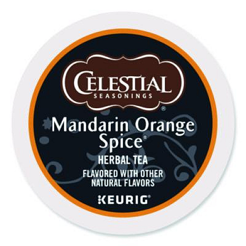 Celestial Seasonings Mandarin Orange Spice Herb Tea K-Cups 24/Box (14735)
