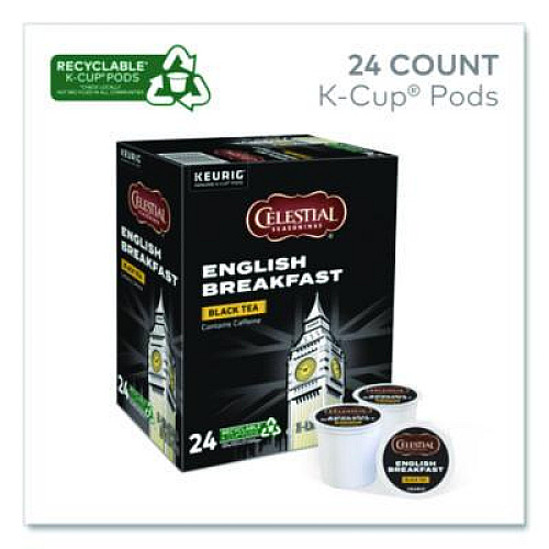 Celestial Seasonings English Breakfast Black Tea K-Cups, 96/Carton (14731CT)
