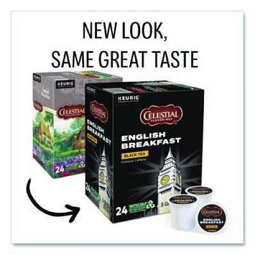 Celestial Seasonings English Breakfast Black Tea K-Cups, 96/Carton (14731CT)