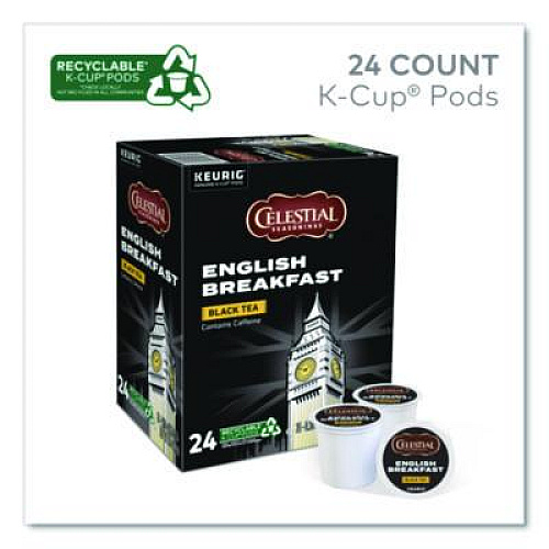 Celestial Seasonings English Breakfast Black Tea K-Cups, 24/Box (14731)