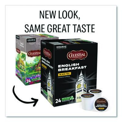 Celestial Seasonings English Breakfast Black Tea K-Cups, 24/Box (14731)