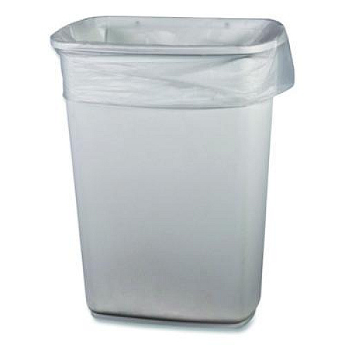 Heritage Linear Low-Density Can Liners, 16 gal, 0.5 mil, 24" x 32", Clear, 500/Carton (H4832MCRAC)