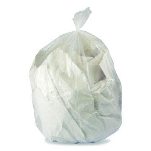 Heritage Linear Low-Density Can Liners, 33 gal, 1 mil, 33" x 39", Clear, 150/Carton (H6639YCRAC)
