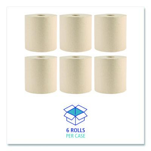 Boardwalk Green Xtra Roll Towels, 1-Ply, 8" x 800 ft, Natural, 6 Rolls/Carton, 55 Cartons/Pallet (32GREENPLT)