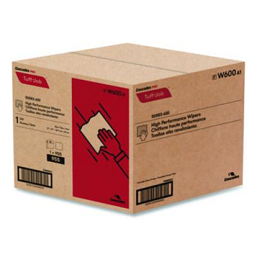 Cascades PRO Tuff-Job Spunlace Towels, Blue, Jumbo Roll, 12 x 13, 955/Roll (W600)