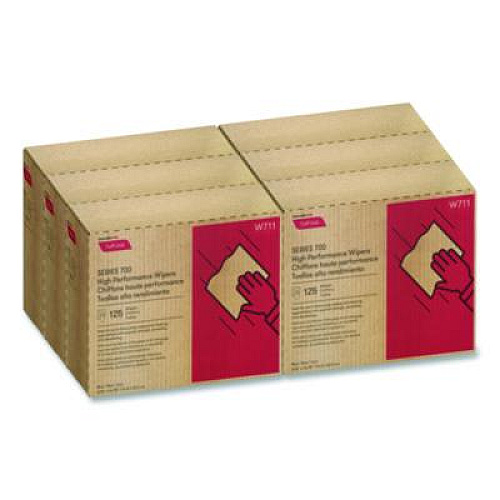 Cascades PRO Tuff-Job S700 High Performance Wipers, Blue, 9.75 x 16.75, 125/Box, 6 Boxes/Carton (W711)