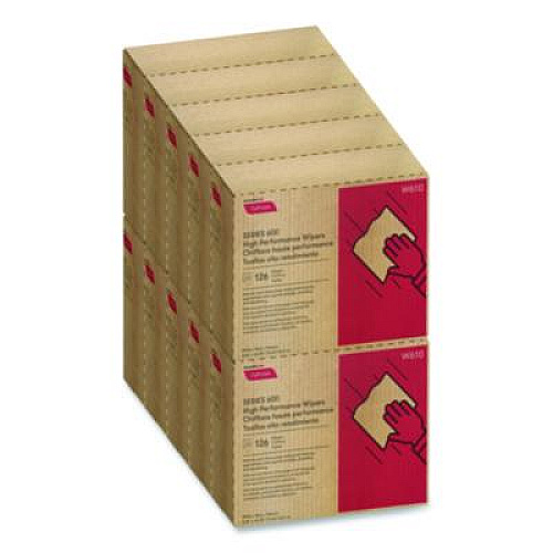 Cascades PRO Tuff-Job S600 High Performance Wipers, 9 3/4 x 16 3/4, 126/Box, 10 Box/Carton (W610)
