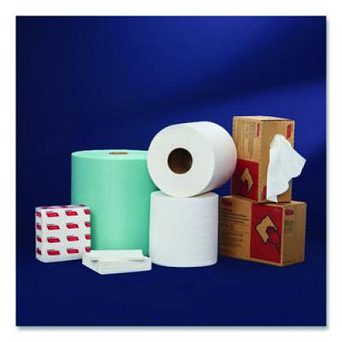 Cascades PRO Tuff-Job Spunlace Towels, Blue, Jumbo Roll, 12 x 13, 955/Roll (W600)