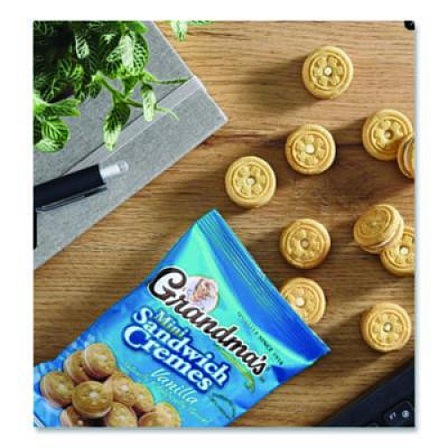 Grandma's Mini Vanilla Creme Sandwich Cookies, 2.12 oz Packet, 60/Carton (FRI45096)
