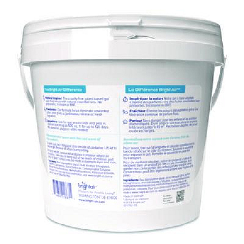 BRIGHT Air Super Odor Eliminator Gel for Large Spaces, Cool and Clean, 64 oz Tub (901129)