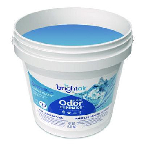 BRIGHT Air Super Odor Eliminator Gel for Large Spaces, Cool and Clean, 64 oz Tub (901129)