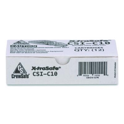 CrewSafe X-traSafe Blade Cartridges, Yellow, 12/Pack (CSIC10)