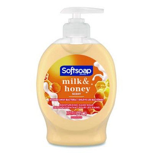 Softsoap Liquid Hand Soap Pumps, Milk and Honey Scent, 7.5 oz, 6/Carton (US04965ACT)