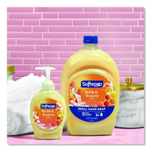 Softsoap Liquid Hand Soap Pumps, Milk and Honey Scent, 7.5 oz, 6/Carton (US04965ACT)