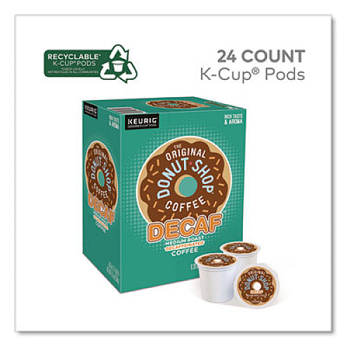 The Original Donut Shop Decaf Coffee K-Cups, 0.39 oz, 22/Box (60224101)