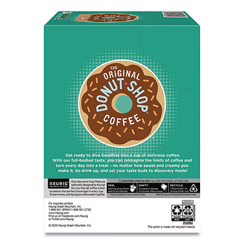 The Original Donut Shop Decaf Coffee K-Cups, 0.39 oz, 22/Box (60224101)