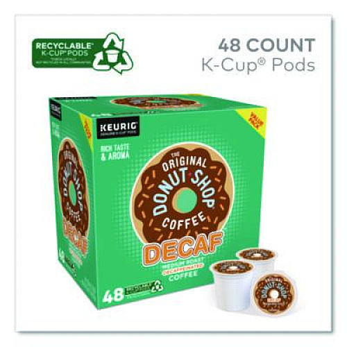 The Original Donut Shop Decaf Coffee K-Cup Pods, 48/Box (1635474)