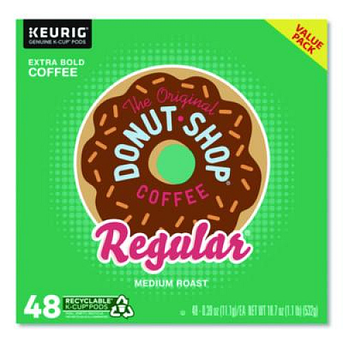 The Original Donut Shop Donut Shop Coffee K-Cups, Regular, 0.39 oz, 48/Box (1635475)