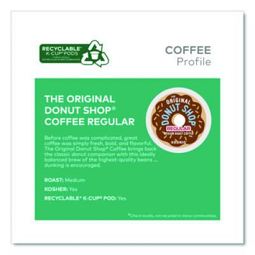 The Original Donut Shop Donut Shop Coffee K-Cups, Regular, 0.39 oz, 48/Box (1635475)