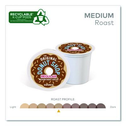 The Original Donut Shop Donut Shop Coffee K-Cups, Regular, 0.39 oz, 48/Box (1635475)