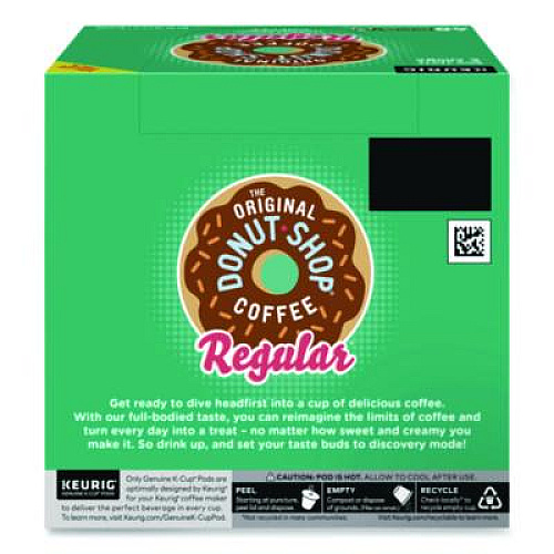 The Original Donut Shop Donut Shop Coffee K-Cups, Regular, 0.39 oz, 48/Box (1635475)