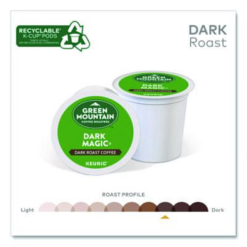 Green Mountain Coffee Dark Magic Extra Bold Coffee K-Cups, 0.4 oz, 48/Box (1635472)