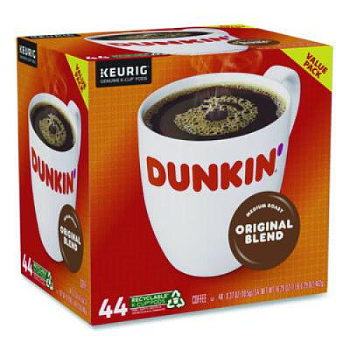 Dunkin' K-Cup Pods, Original Blend, 0.37 oz, 44/Box (2091512)