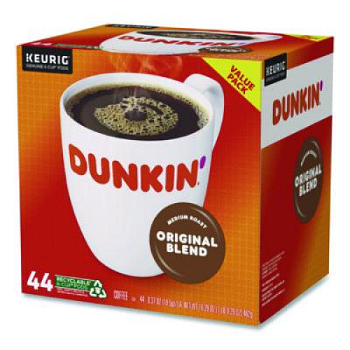 Dunkin' K-Cup Pods, Original Blend, 0.37 oz, 44/Box (2091512)