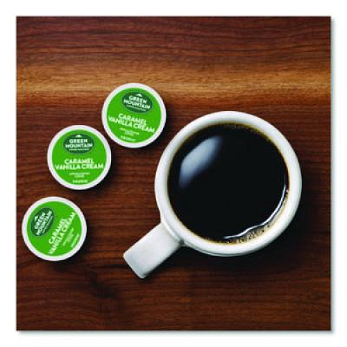 Green Mountain Coffee Caramel Vanilla Cream Coffee K-Cups, 0.33 oz, 48/Box (2140462)