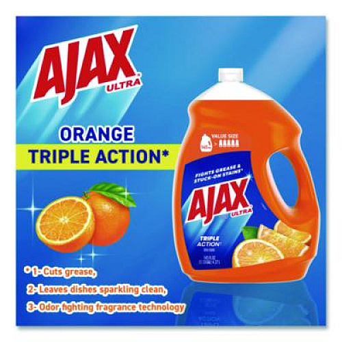 Ajax Dish Detergent Refill, Fresh Citrus Scent, 145 oz Bottle (61034144)