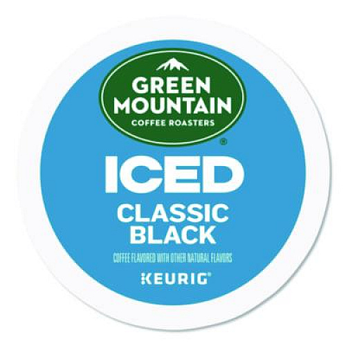 Green Mountain Coffee Classic Black Brew Over Ice Coffee K-Cups, 0.4 oz, 24/Box (5000372042)