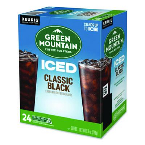 Green Mountain Coffee Classic Black Brew Over Ice Coffee K-Cups, 0.4 oz, 24/Box (5000372042)