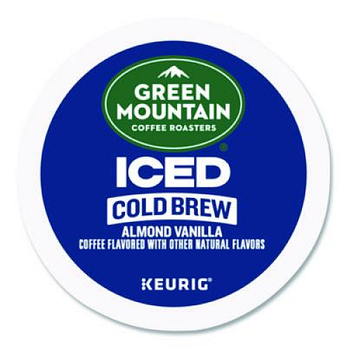 Green Mountain Coffee Almond Vanilla Brew Over Ice Coffee K-Cups, 0.21 oz, 20/Box (5000372045)