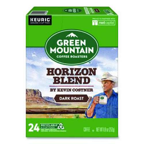 Green Mountain Coffee Horizon Blend by Kevin Costner Coffee K-Cups, 0.37 oz, 24/Box (5000379575)