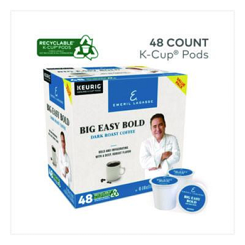 Emeril's Big Easy Bold Coffee K-Cups, 0.4 oz, 48/Box (24306974)