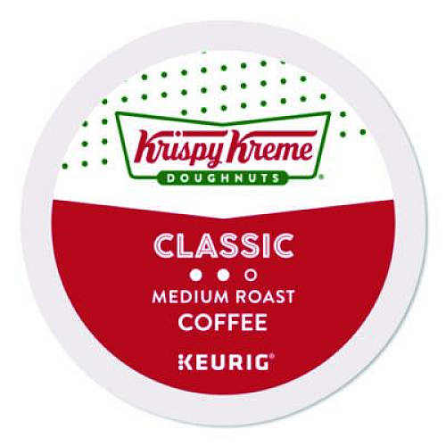 Krispy Kreme Doughnuts Classic Coffee K-Cups, Medium Roast, 0.33 oz, 48/Box (24306975)