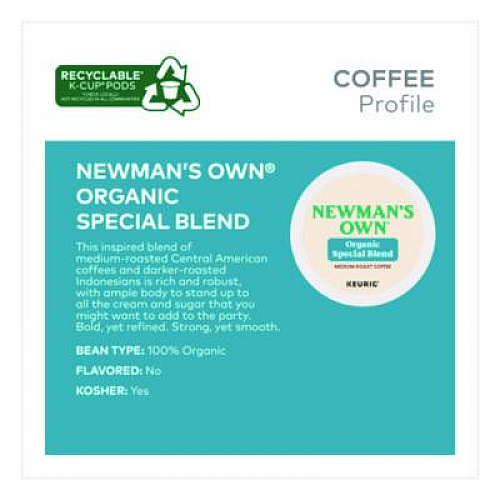 Newman's Own Organics Special Blend Coffee K-Cups, 48/Box (24306978)