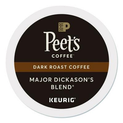 Peet's Coffee & Tea Major Dickason's Blend K-Cups, 0.44 oz, 40/Box (24306979)