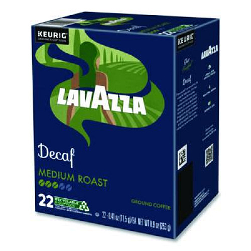 Lavazza Classico Coffee K-Cups, Decaf, 0.41 oz, 22/Box (5000375720)
