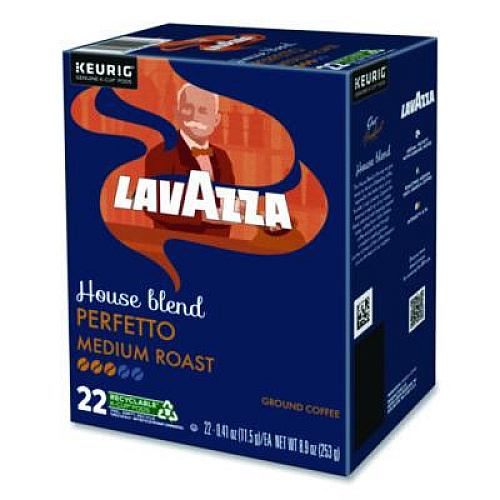 Lavazza Perfetto Coffee K-Cups, House Blend, 0.41 oz, 22/Box (5000382580)