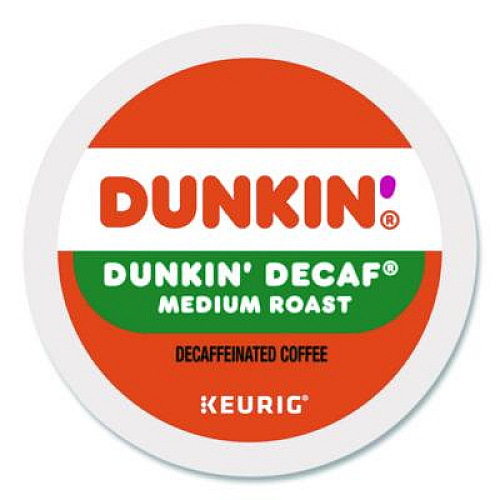 K-Cup Pods, Dunkin' Decaf, 44/Box (24306977)