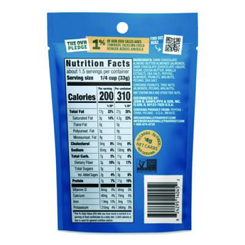 Orchard Valley Harvest Go-Go Keto Mix, 1.85 oz Bag, 14/Carton (JOH14045)