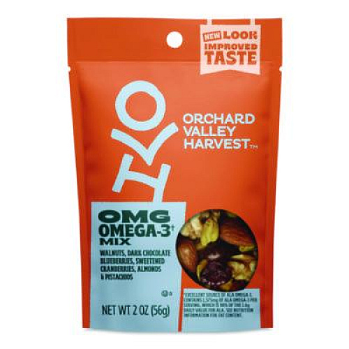 Orchard Valley Harvest Omega-3 Mix, 2 oz Bag, 14/Carton (JOH14046)
