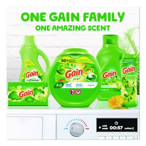 Gain Flings Detergent Pods, Original, 112 Pods, 80 oz Tub (02446)