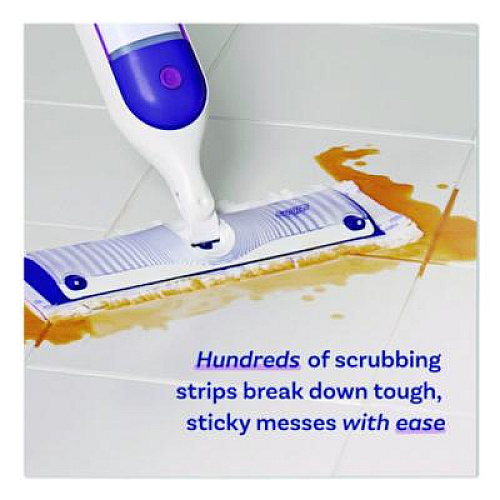 Swiffer PowerMop Mopping Pads, 15.4 x 5.3, White/Purple, 8/Pack (08189PK)