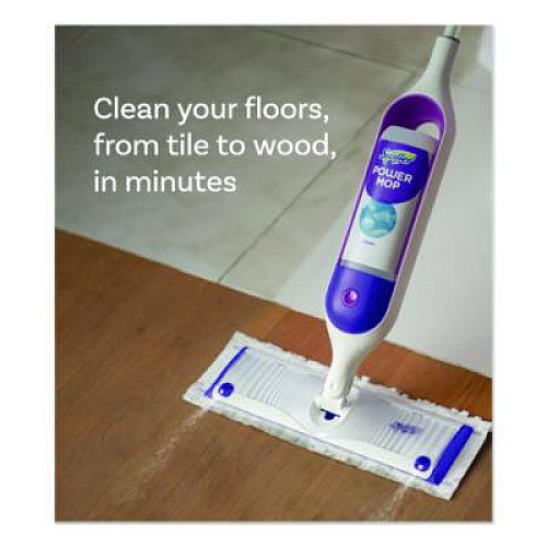 Swiffer PowerMop Cleaning Solution and Pads Refill Pack, Lavender, 25.3 oz Bottle and 5 Pads/Pack (09117EA)