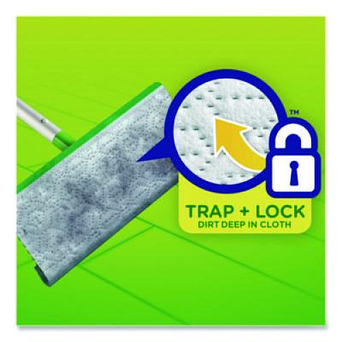 Swiffer Sweeper TRAP + LOCK Wet Mop Cloth, 8 x 10, White, Lavender Scent, 24/Pack (15846)