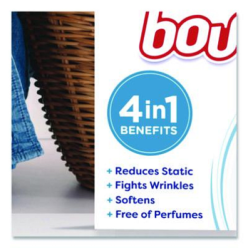 Bounce free and gentle Dryer Sheets, Fragrance-Free, 240/Box (24684BX)
